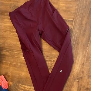 Burgundy Leggings